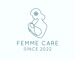 Gynecologist - Flower Woman Baby logo design