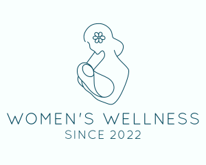 Gynecologist - Flower Woman Baby logo design
