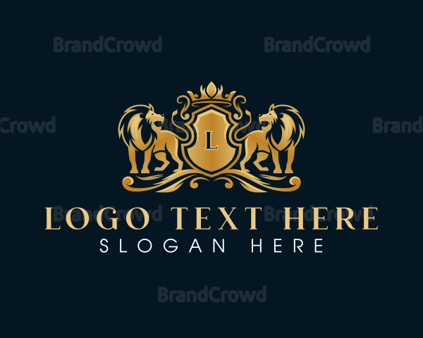 Crown Lion Luxury Logo