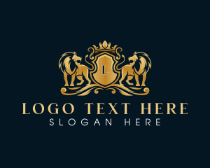 Zoology - Crown Lion Luxury logo design