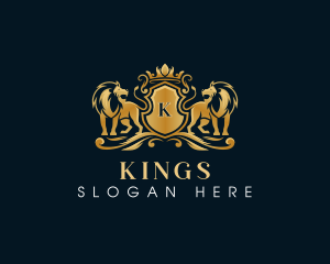 Crown Lion Luxury logo design