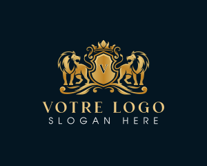 Luxe - Crown Lion Luxury logo design