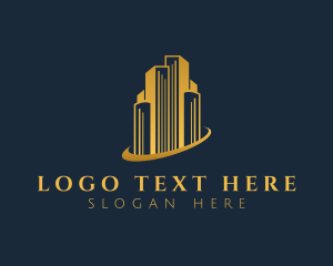 Commerical - Tower Building Business Orbit logo design