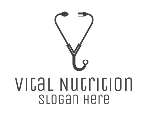 Nutritionist - Dietician Food Stethoscope logo design