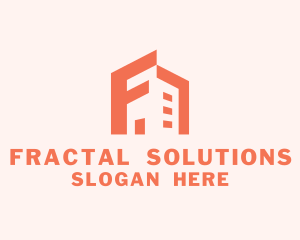 Geometric Building Tower logo design