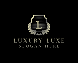 Luxury Crest Shield logo design