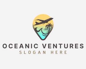 Travel Airplane Vacation logo design