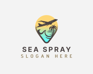 Travel Airplane Vacation logo design