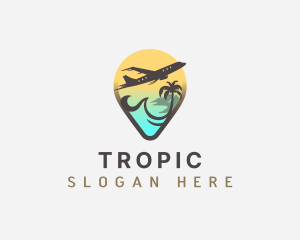 Travel Airplane Vacation logo design