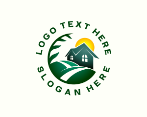 Vegetation - Landscaping Nature House logo design