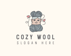 Crochet Yarn Lady logo design