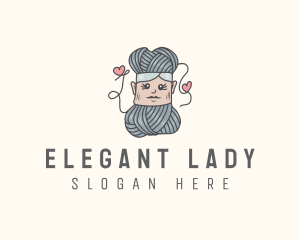 Crochet Yarn Lady logo design