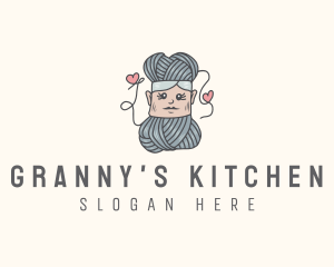 Crochet Yarn Lady logo design