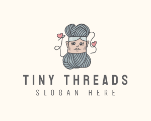 Crochet Yarn Lady logo design