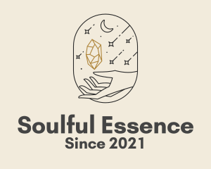 Soul - Aesthetic Crystal Hand logo design
