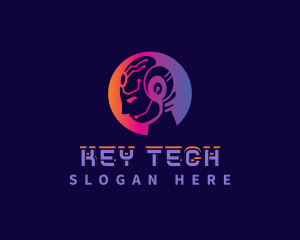 Cyber Tech Human Ai logo design