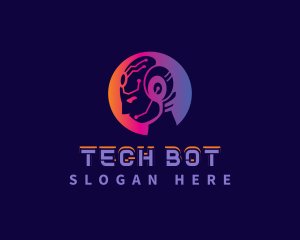 Cyber Tech Human Ai logo design