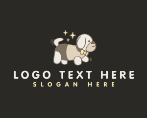 Bow Tie - Dog Pet Walk logo design