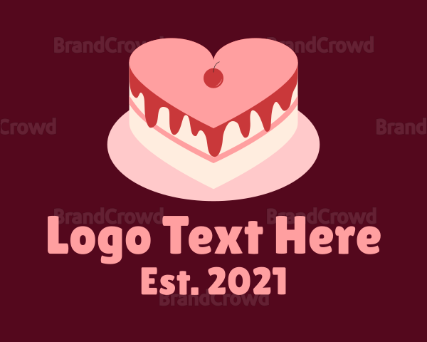Layered Heart Cake Logo