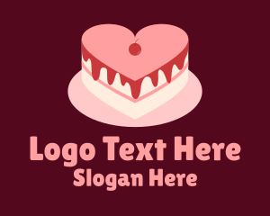 Layered Heart Cake Logo