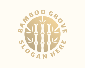 Bamboo - Bamboo Tree Leaves logo design