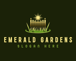 Landscaping Garden Fence logo design