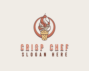 Sweet Ice Cream Desert logo design