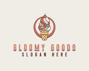 Sweet Ice Cream Desert logo design