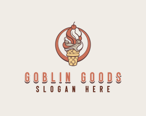 Sweet Ice Cream Desert logo design