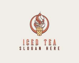 Sweet Ice Cream Desert logo design