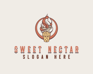 Sweet Ice Cream Desert logo design