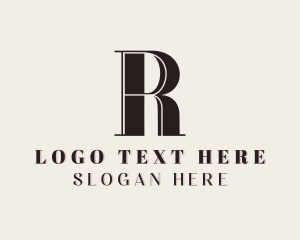 Upscale Brand Boutique Letter R Logo