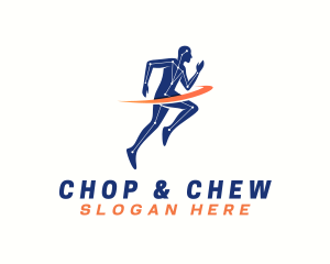 Marathon - Cardio Sprint Man logo design