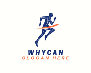 Running - Cardio Sprint Man logo design