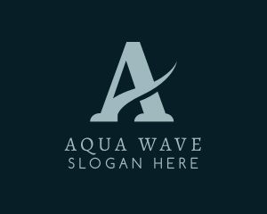 Generic Wave Letter A logo design