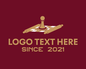 League - Pawn Chessboard Game logo design