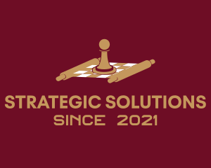 Strategy - Pawn Chessboard Game logo design
