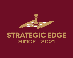 Strategy - Pawn Chessboard Game logo design