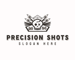 Marksmanship - Marksmanship Skull Guns logo design