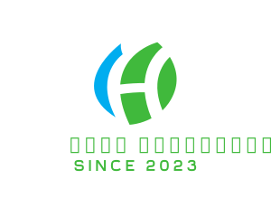Alphabet - Healthy Leaf H logo design