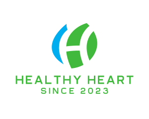 Healthy Leaf H logo design