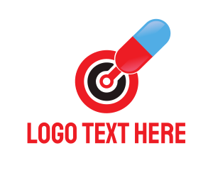 Bio Tech - Medicine Pill Target logo design