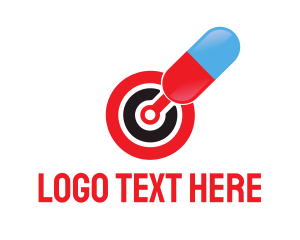 Pill - Medicine Pill Target logo design