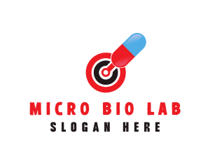 Medicine Pill Target logo design