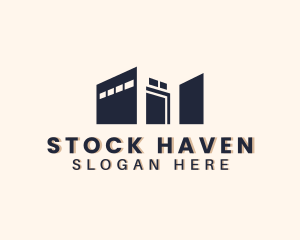 Stockroom - Storage Warehouse Building logo design