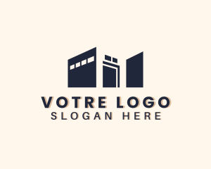 Logistics - Storage Warehouse Building logo design