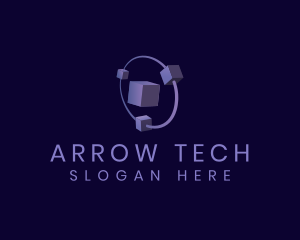 Modern Tech Cube logo design