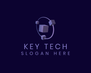 Modern Tech Cube logo design