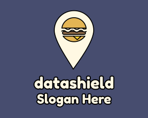 Burger Location Pin Logo