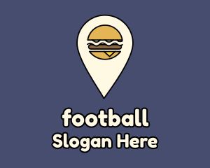 Burger Location Pin Logo